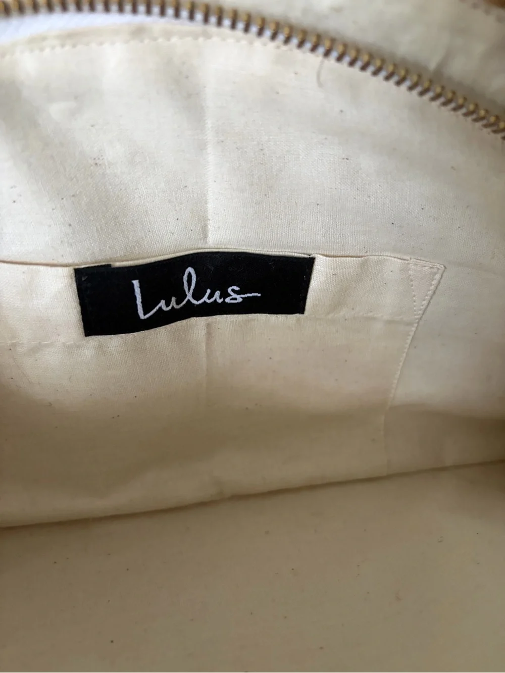 Lulus Lines in the Sand Beige Woven Tassel Half Moon Clutch